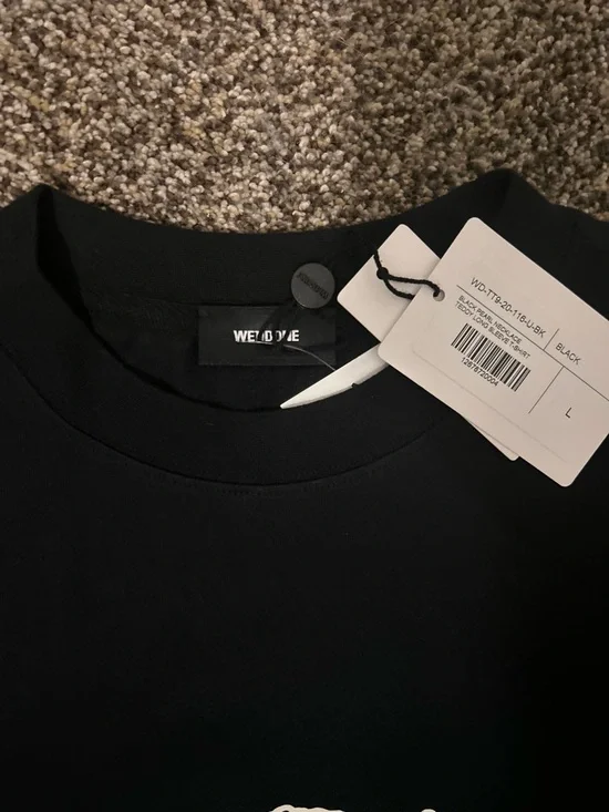 WE11done Long-Sleeve Tee with Teddy Graphic - Picture 4 of 4